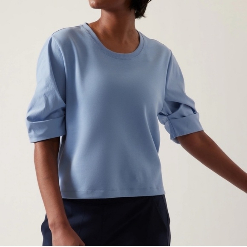 Athleta Harlow Hybrid Tee Size S